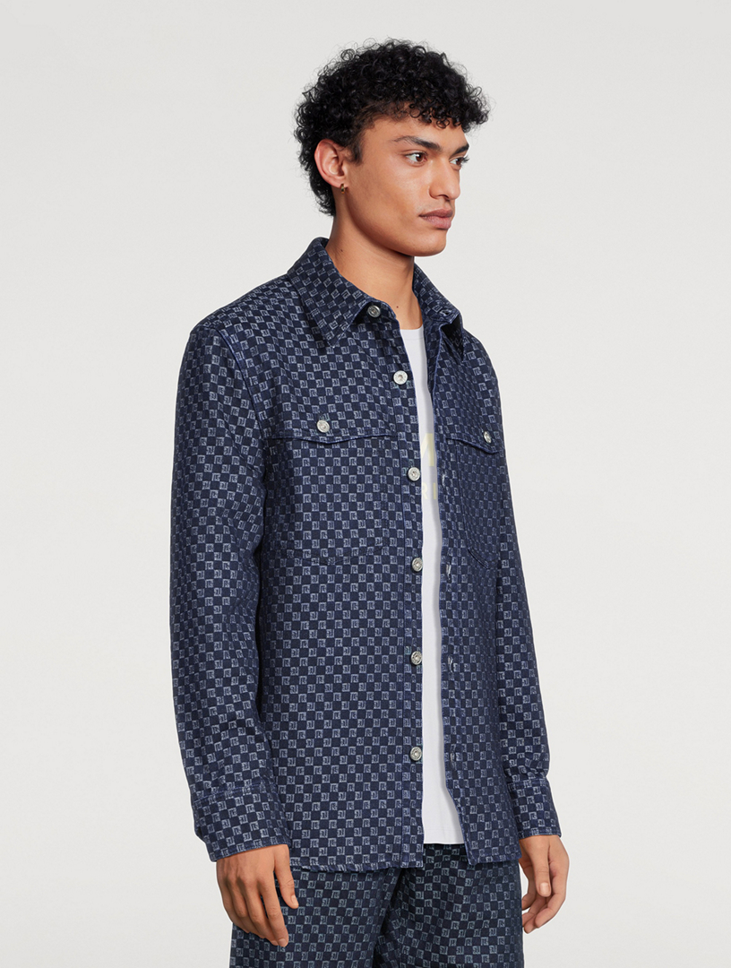 Jacquard Overshirt Mini Monogram Print