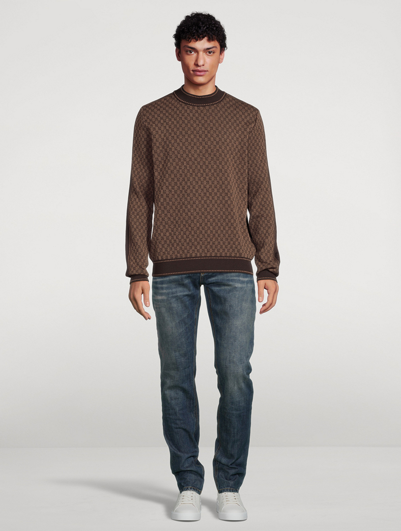 Mini Monogram Wool Sweater