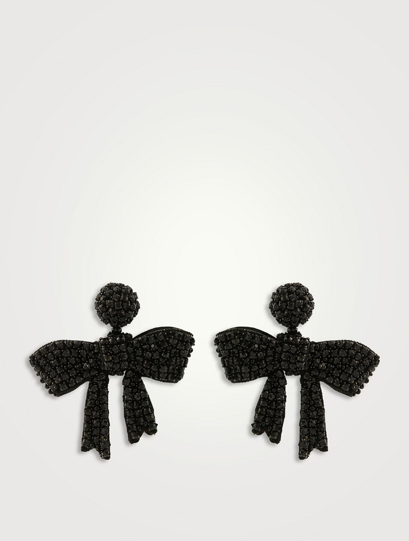 Oscar de la renta bow outlet earrings