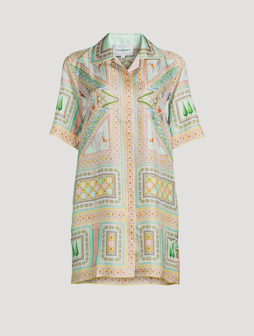 Casablanca silk hot sale shirtdress