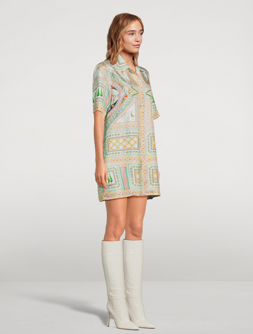 Casablanca silk outlet shirtdress