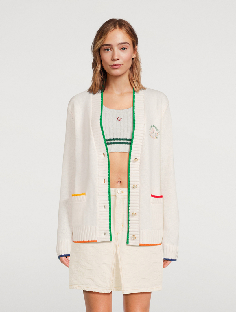 Jeu De Crayon Embroidered Cardigan