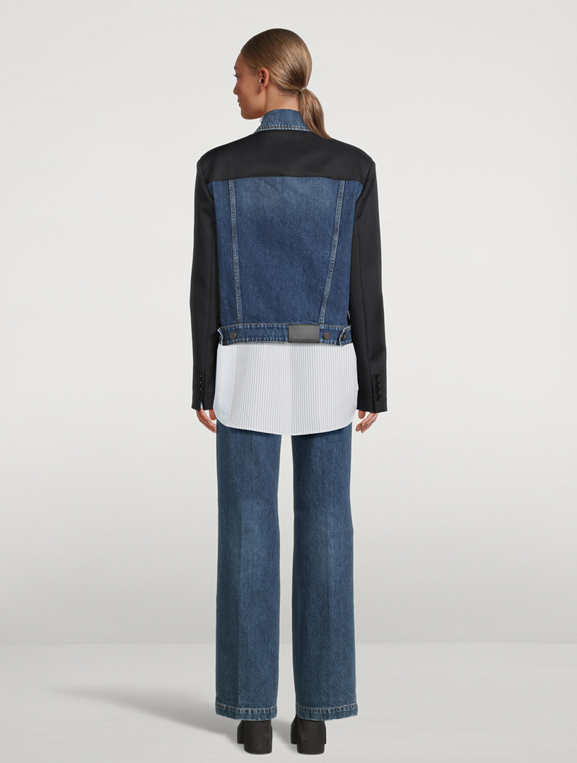 Twill Panelled Denim Jacket