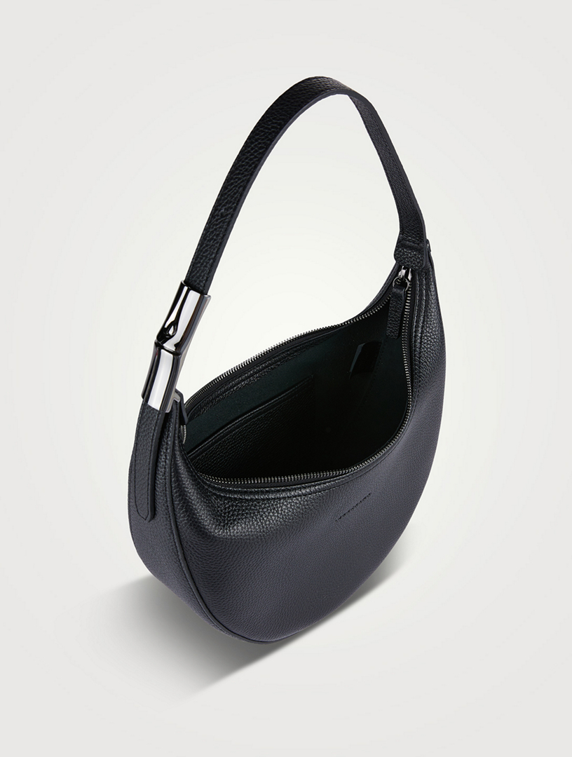 LONGCHAMP Medium Roseau Essentials Leather Shoulder Bag