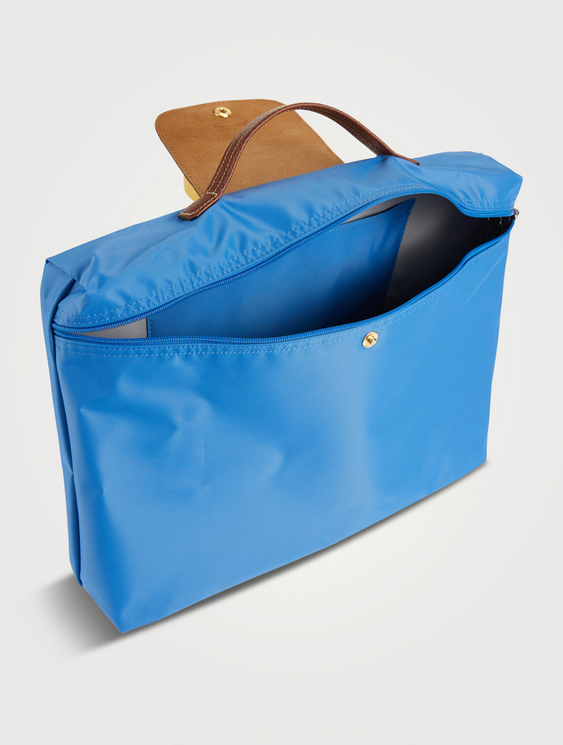 Longchamp Le Pliage Original Mini Pouch with Handle Cobalt Blue Recycled  Canvas