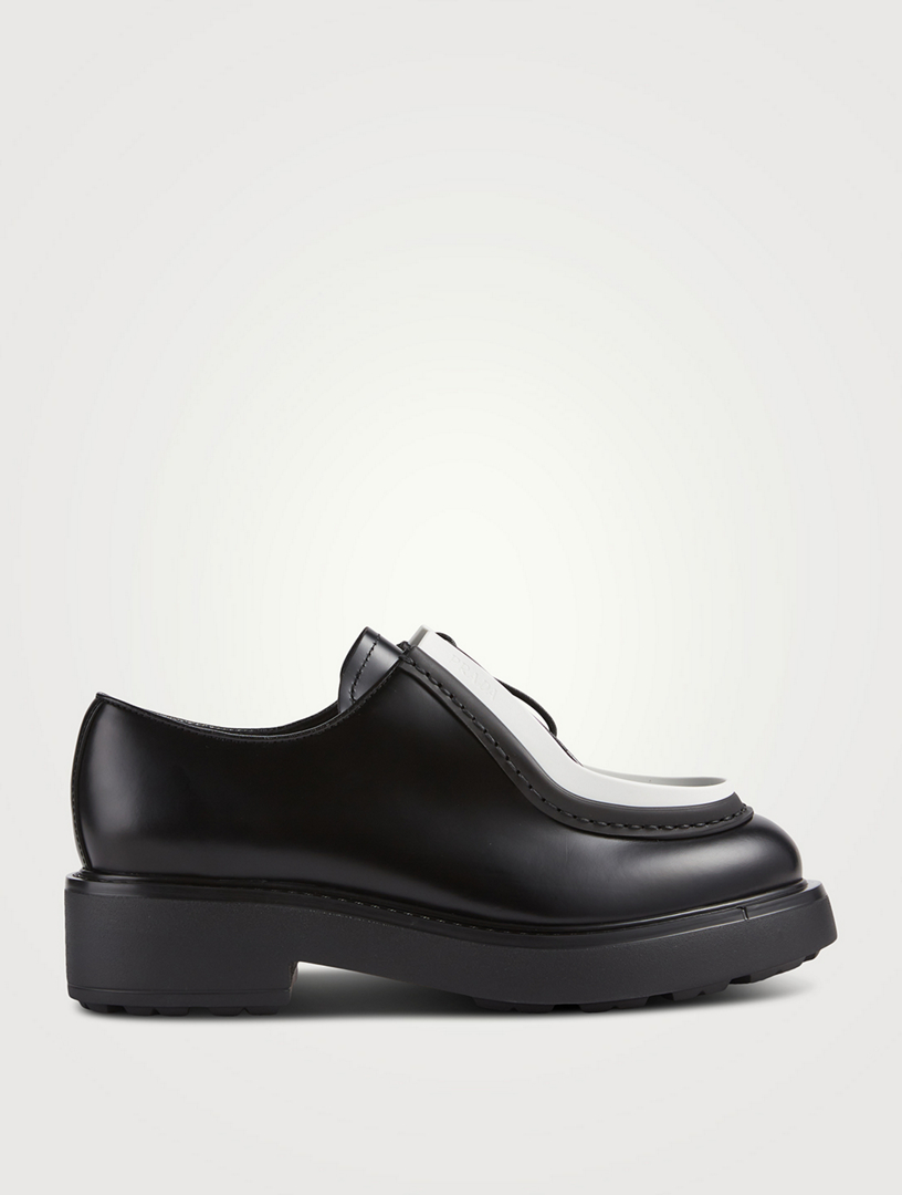 Prada lace up on sale shoes