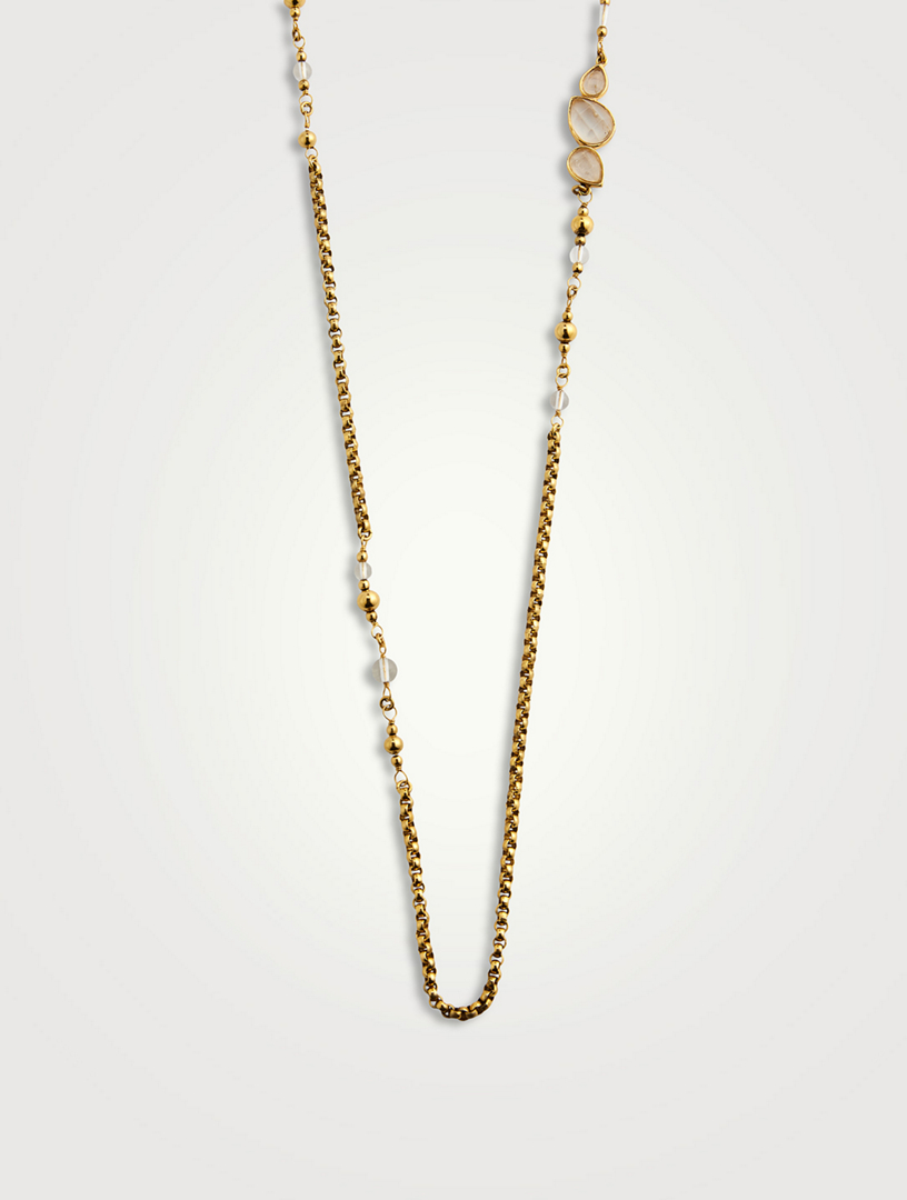 Goossens Cachemire rock crystal necklace