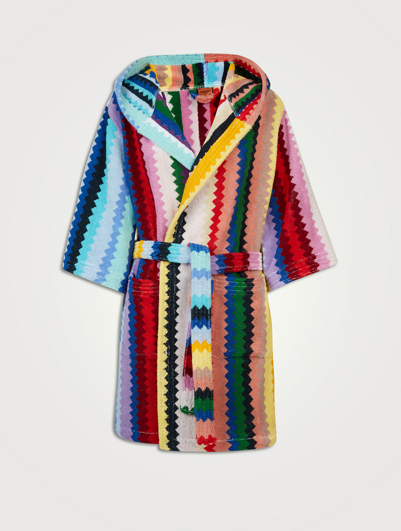 Carlie Hooded Bathrobe Multicoloured | Missoni