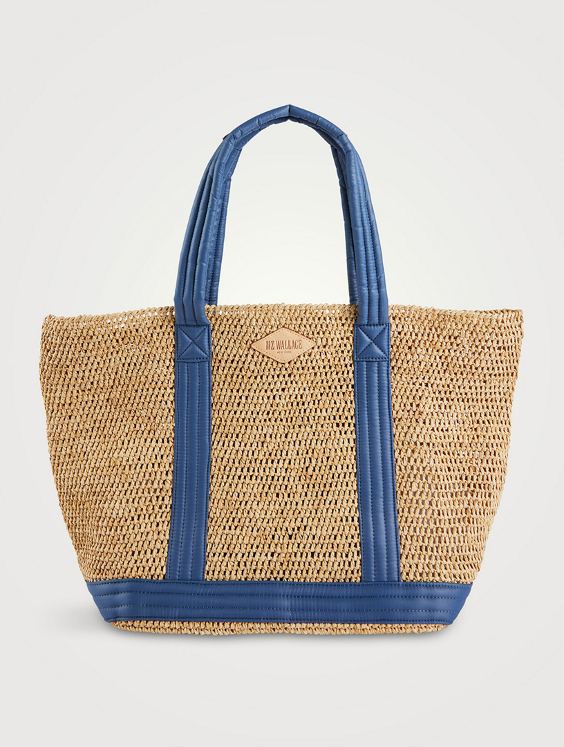 MZ Wallace Large Raffia Tote - Denim