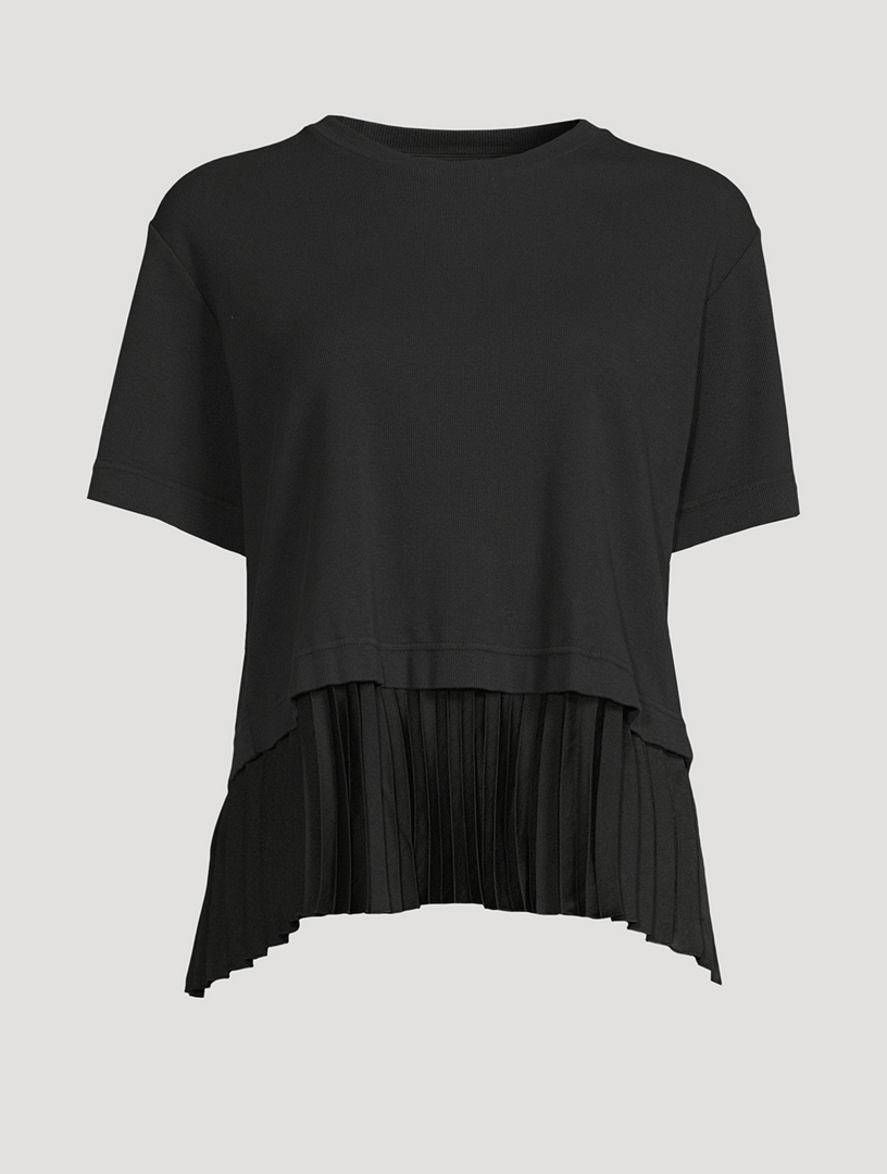 MM6 MAISON MARGIELA Layered Pleated Hem T-Shirt | Holt Renfrew
