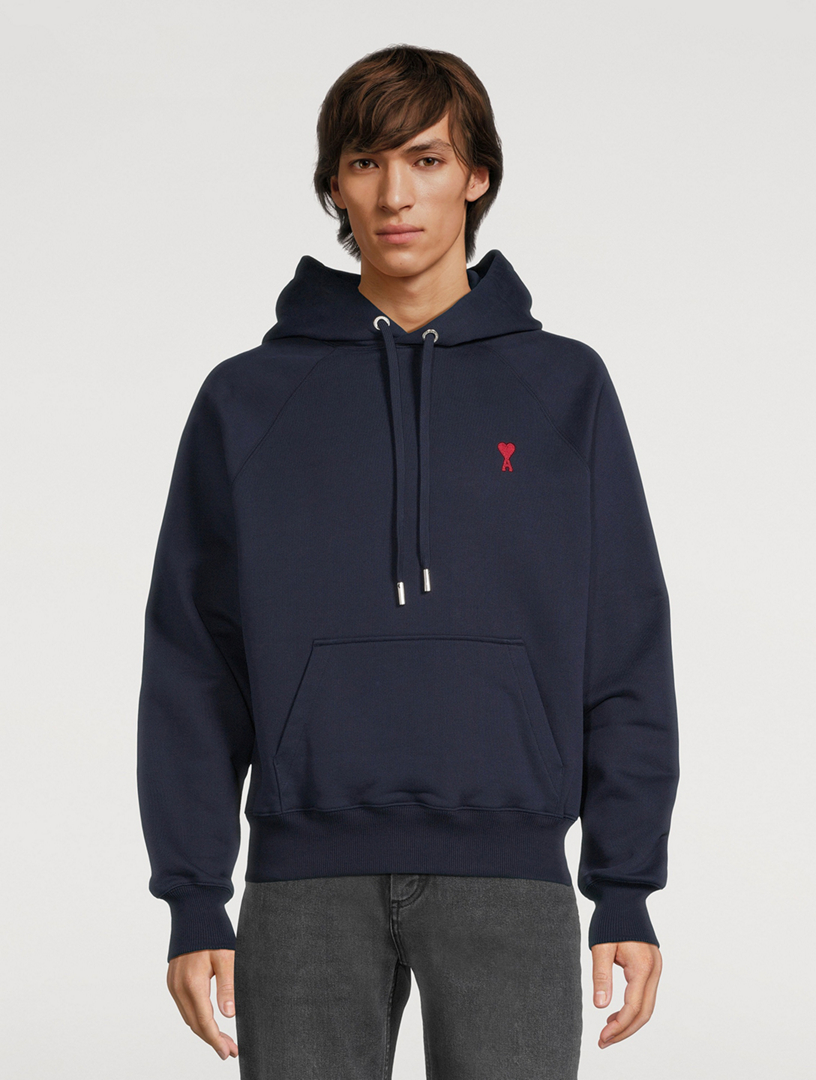 ami paris hoodie navy