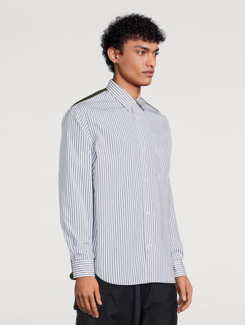 Cotton And Nylon Striped Shirt