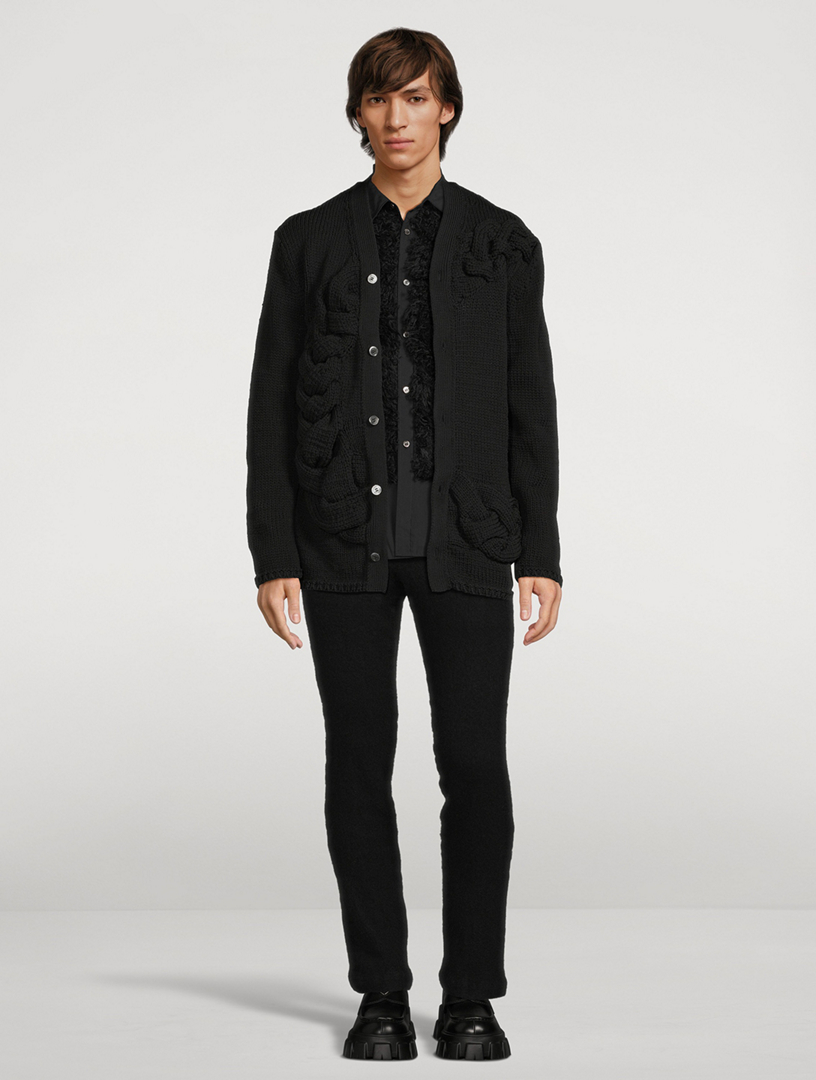 Dress Shirt With Faux Fur
