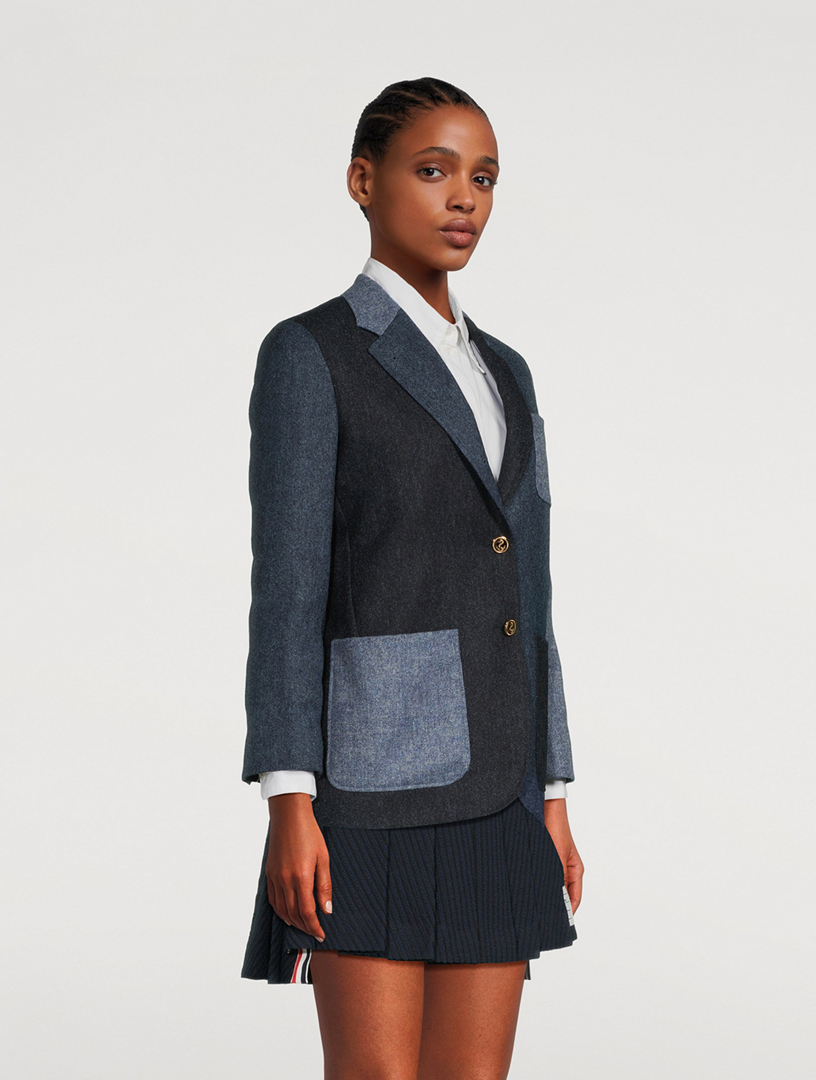 Funmix Tweed Wool Blazer