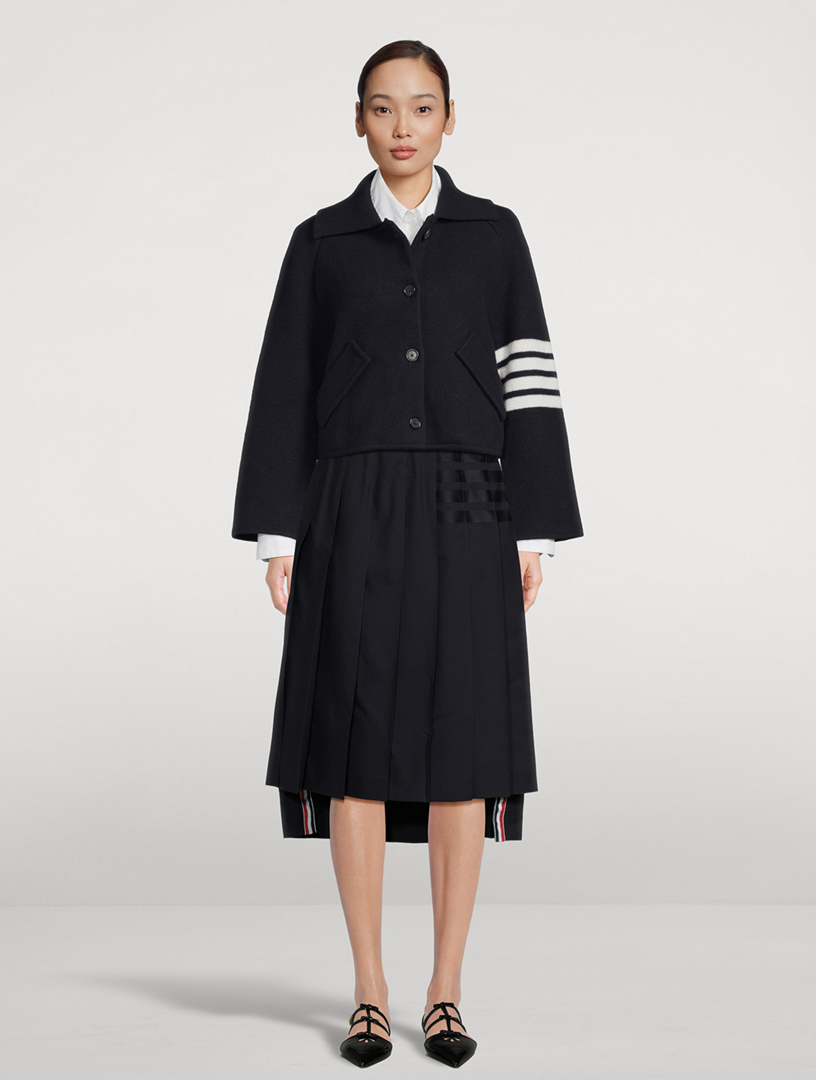 Boiled Wool Milano Cropped Car Coat