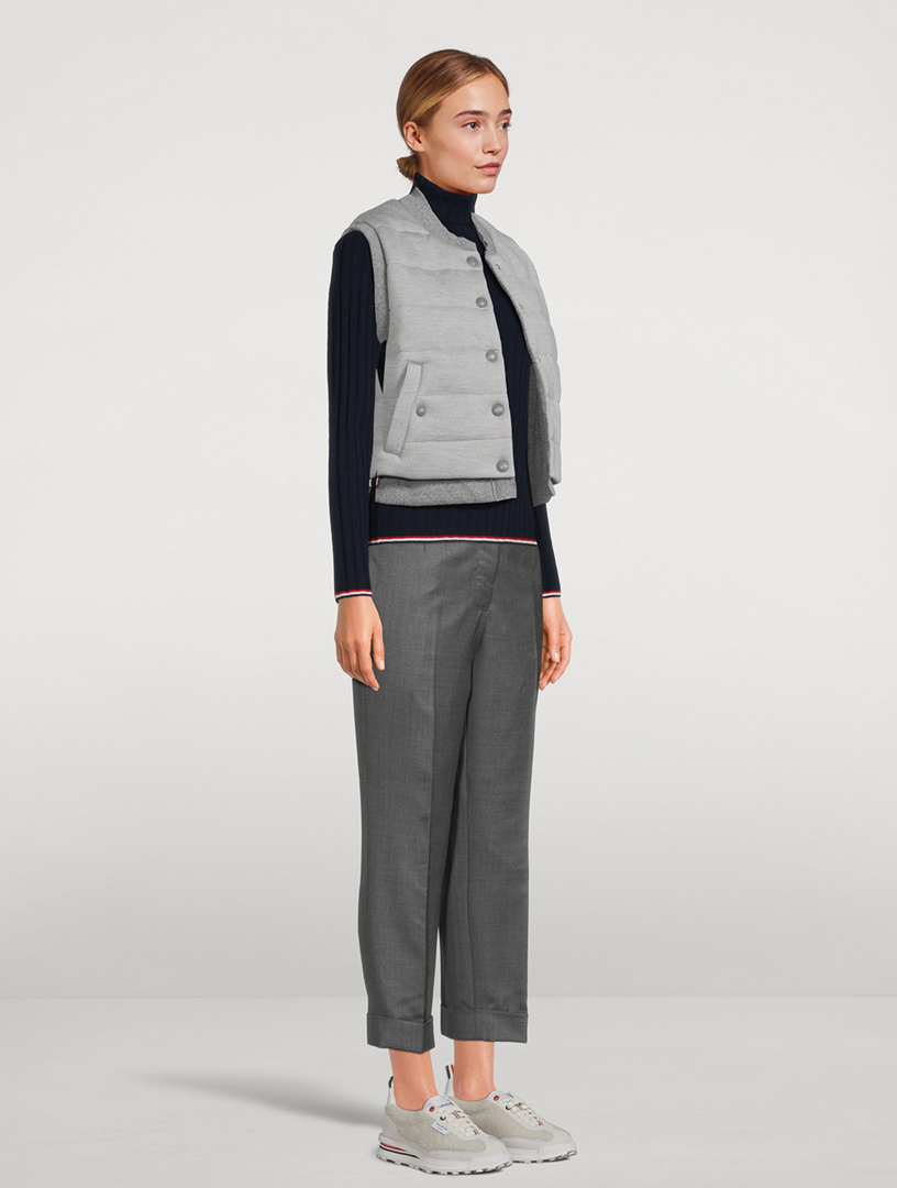 Fine Merino And Jersey Reversible Vest