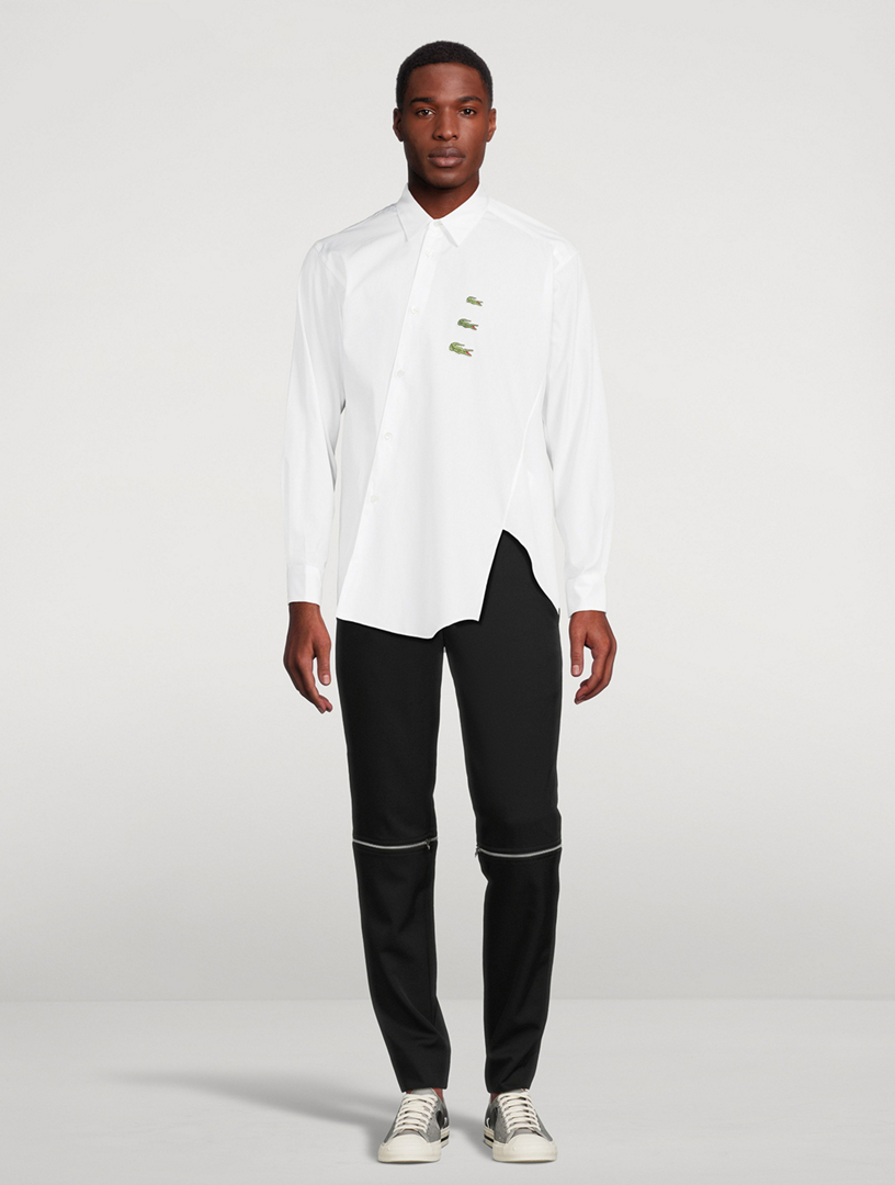 COMME DES GARÇONS SHIRT Lacoste x Asymmetrical Shirt | Holt Renfrew