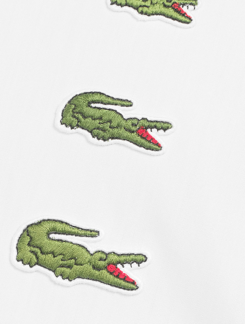 Lacoste grey crocodile logo sale