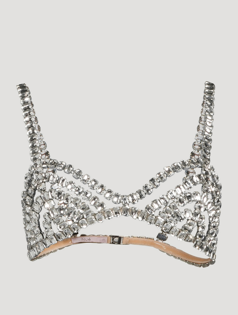 Crystal Bra, Crystal Bralette, Gold Crystal Bra Jewellery Suradesires -   Denmark