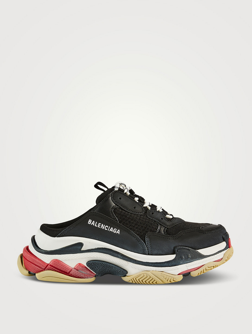 BALENCIAGA Triple S Double Foam And Mesh Mule Sneakers Holt Renfrew