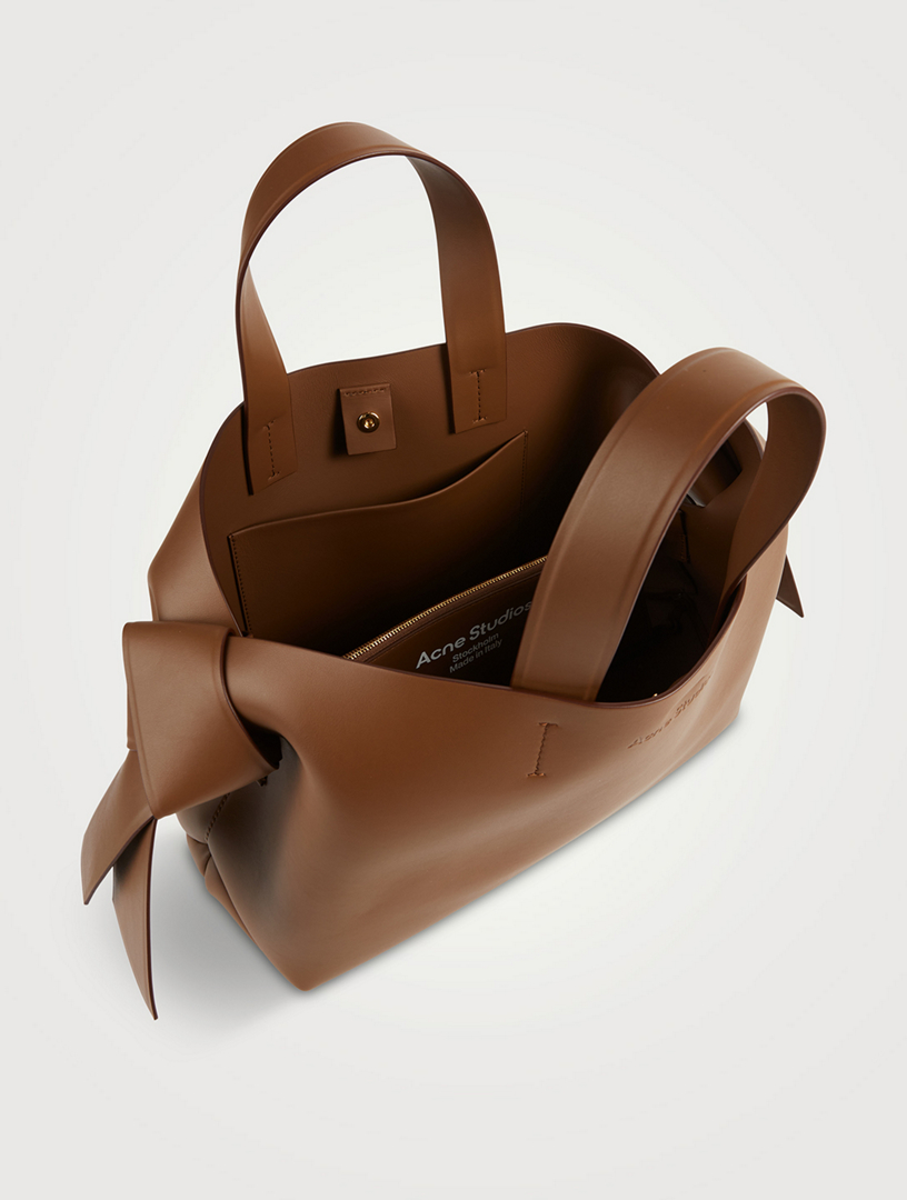 Midi Leather Tote Bag