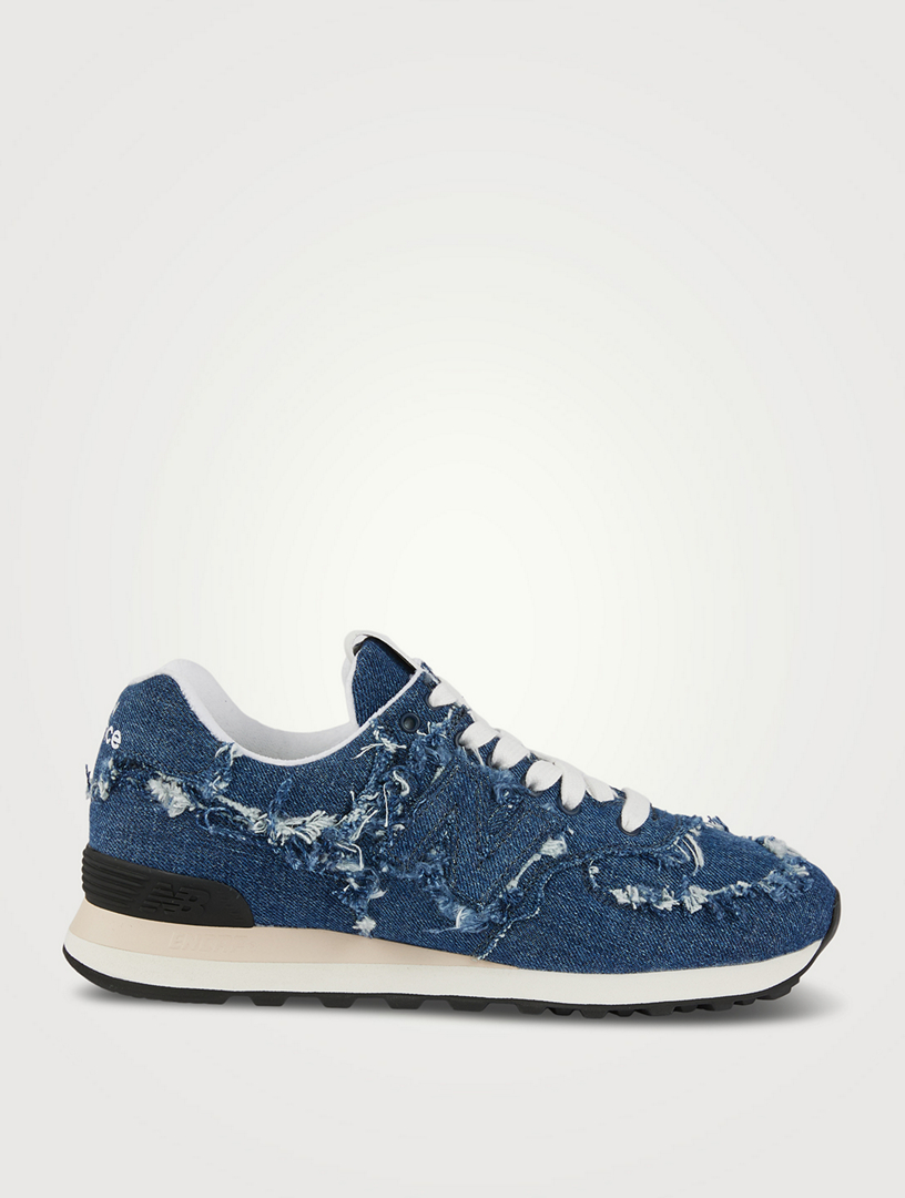 Miu Miu x New Balance 574 Denim Sneakers