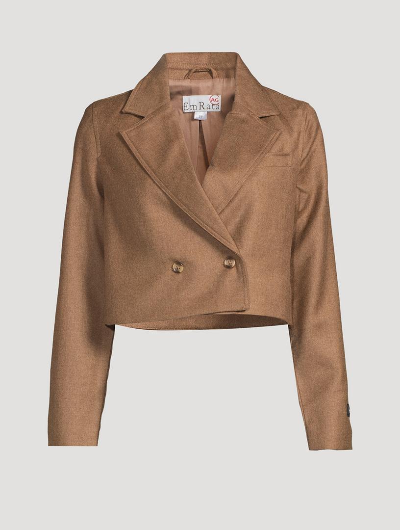 Cropped Blazer - Beige