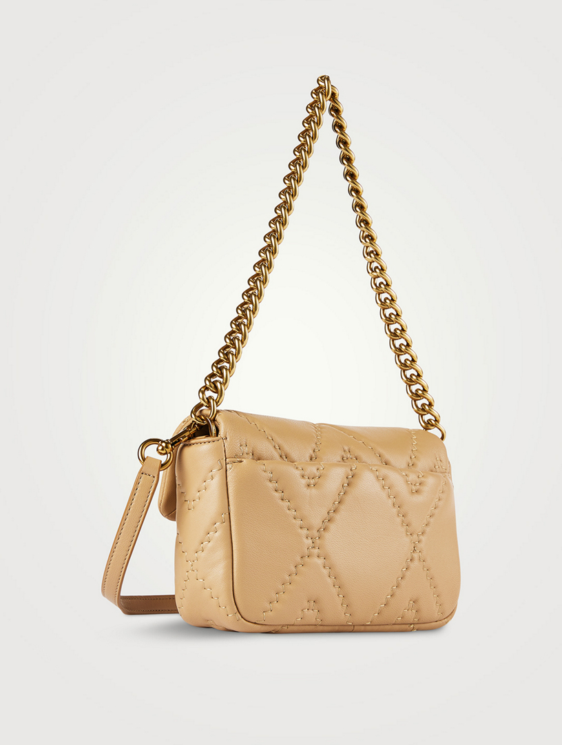 Snapshot of Marc Jacobs - Yellow, beige, taupe bag made of leather with  shoulder strap for women