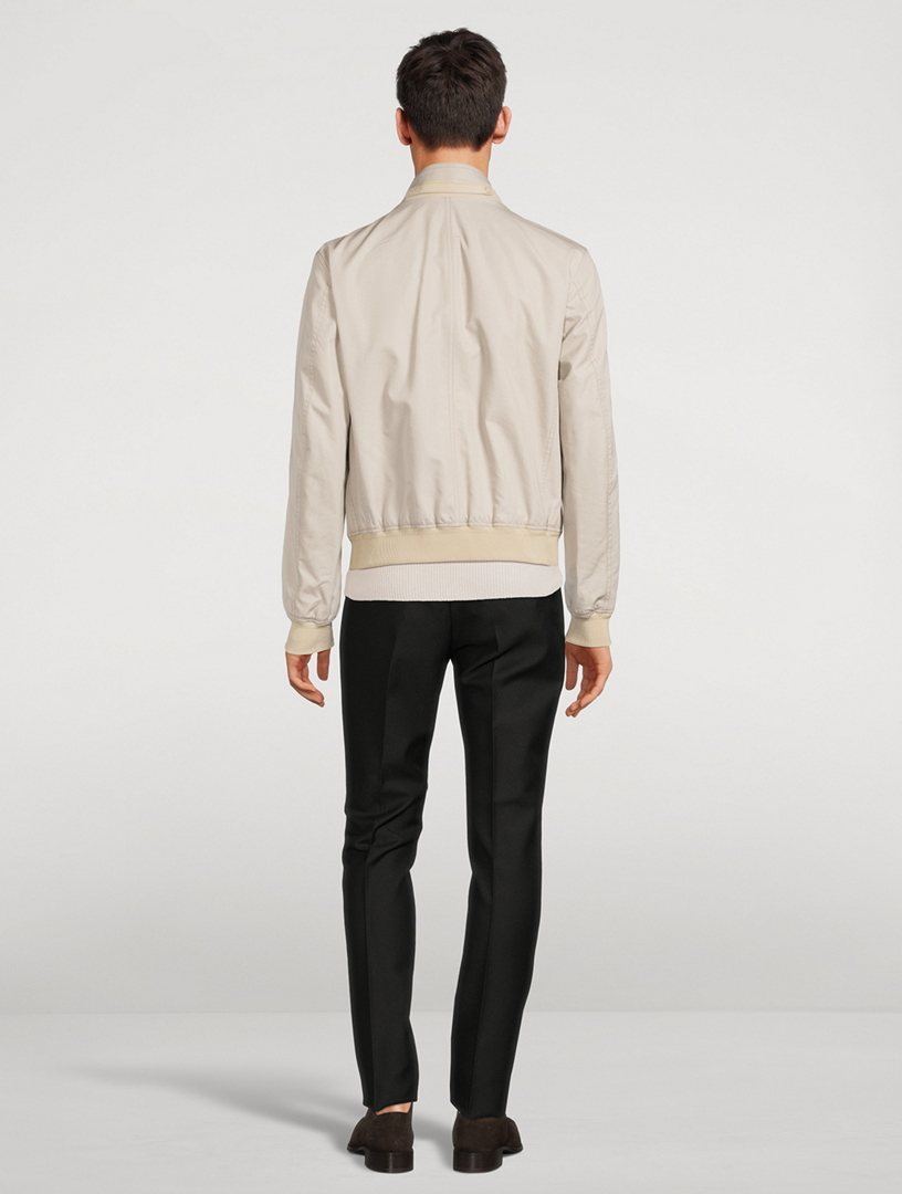 TOM FORD Harrington Cotton Silk Poplin Jacket | Holt Renfrew