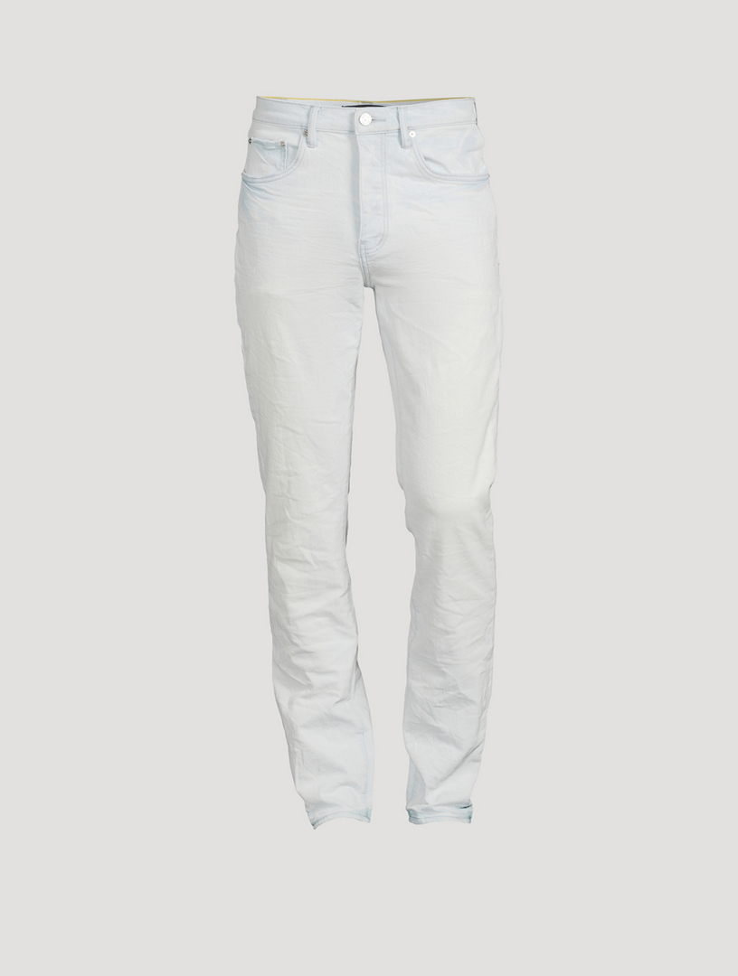 Purple Brand Slim Fit Jeans - White, 10.75 Rise Jeans, Clothing