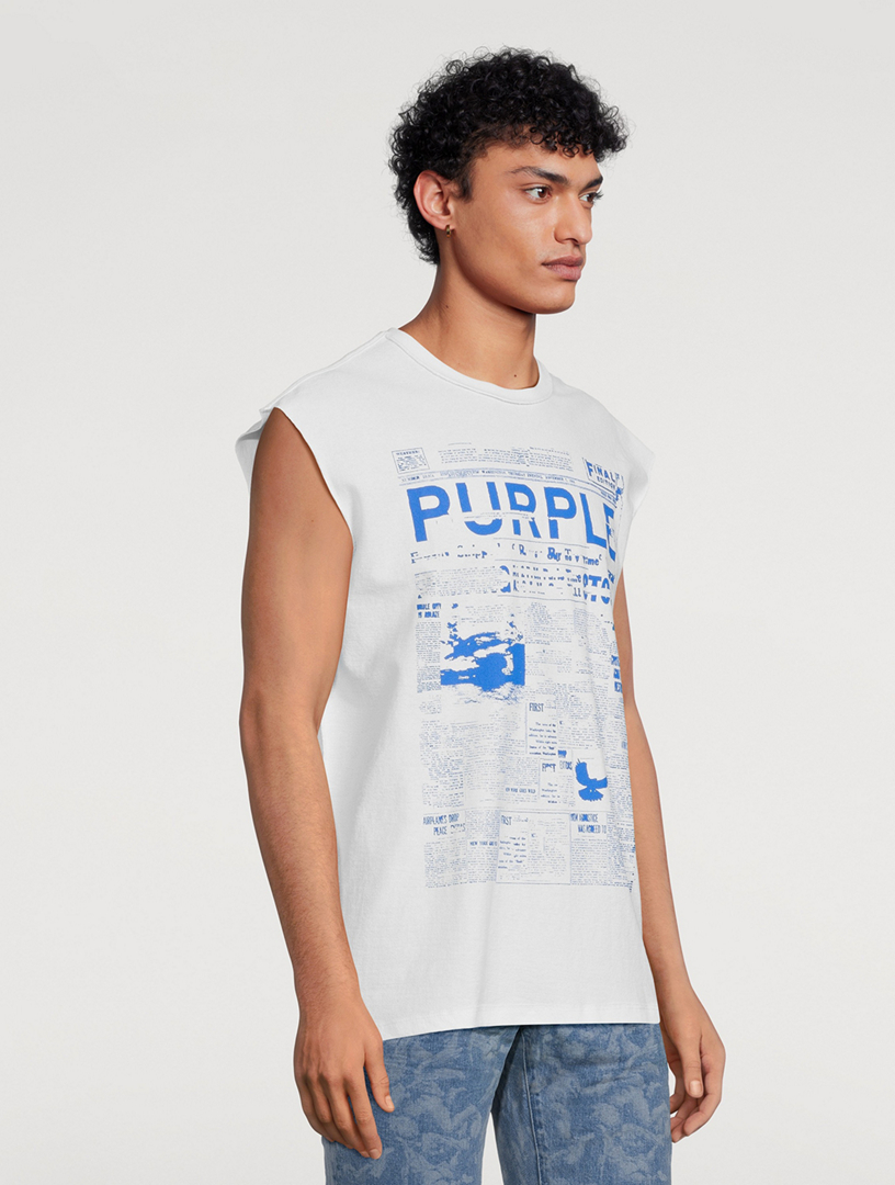 Newsprint Tank Top