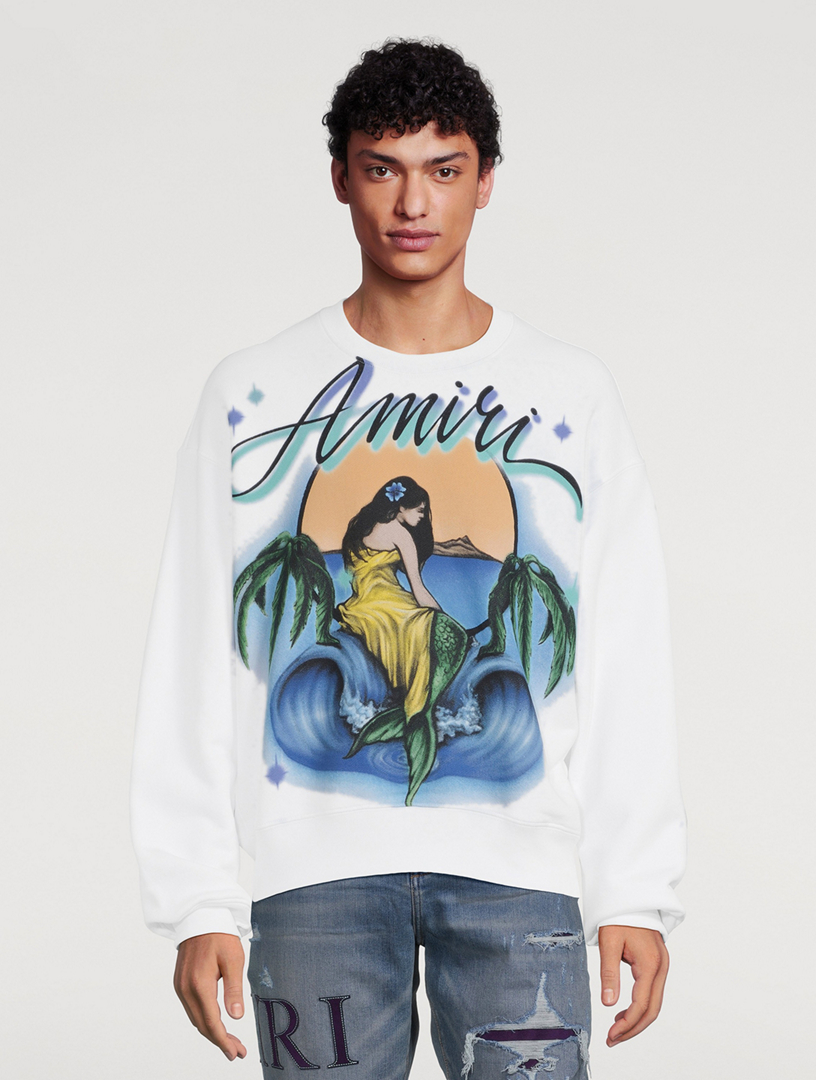 Amiri Mermaid Crewneck Sweatshirt