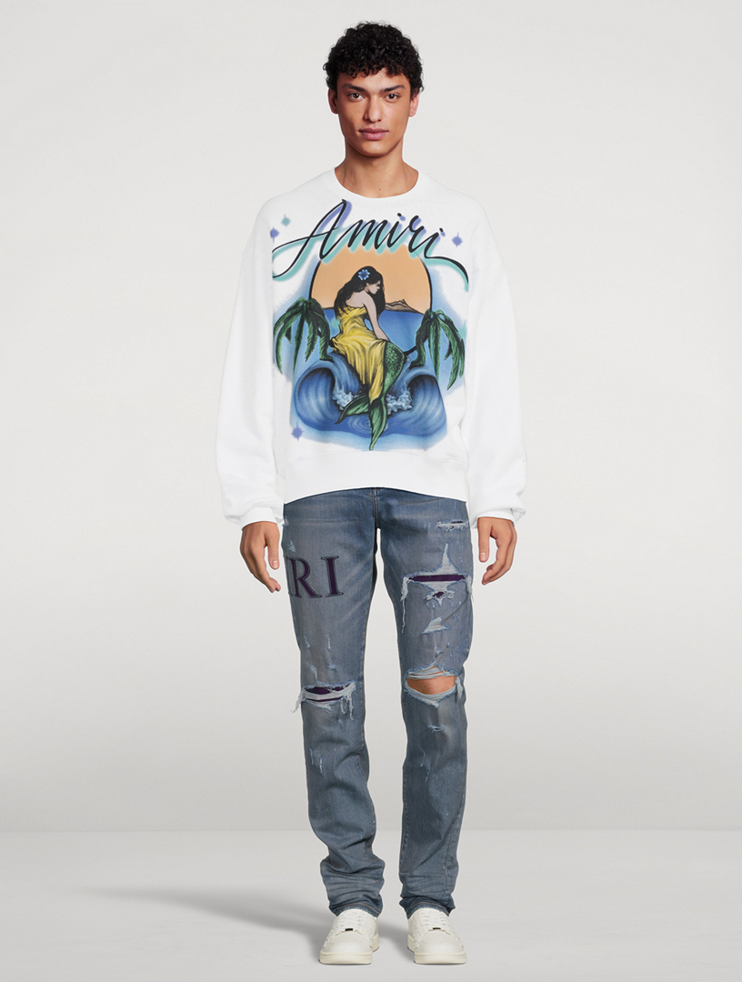 AMIRI Amiri Mermaid Crewneck Sweatshirt | Holt Renfrew