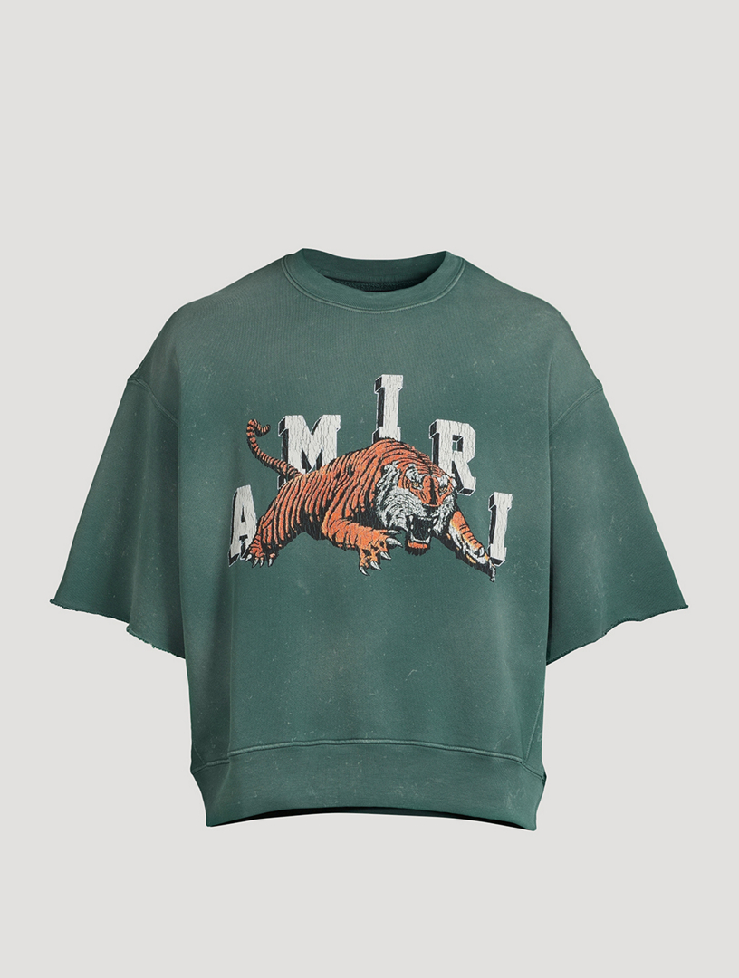 Tiger Crewneck Short-Sleeve Sweatshirt