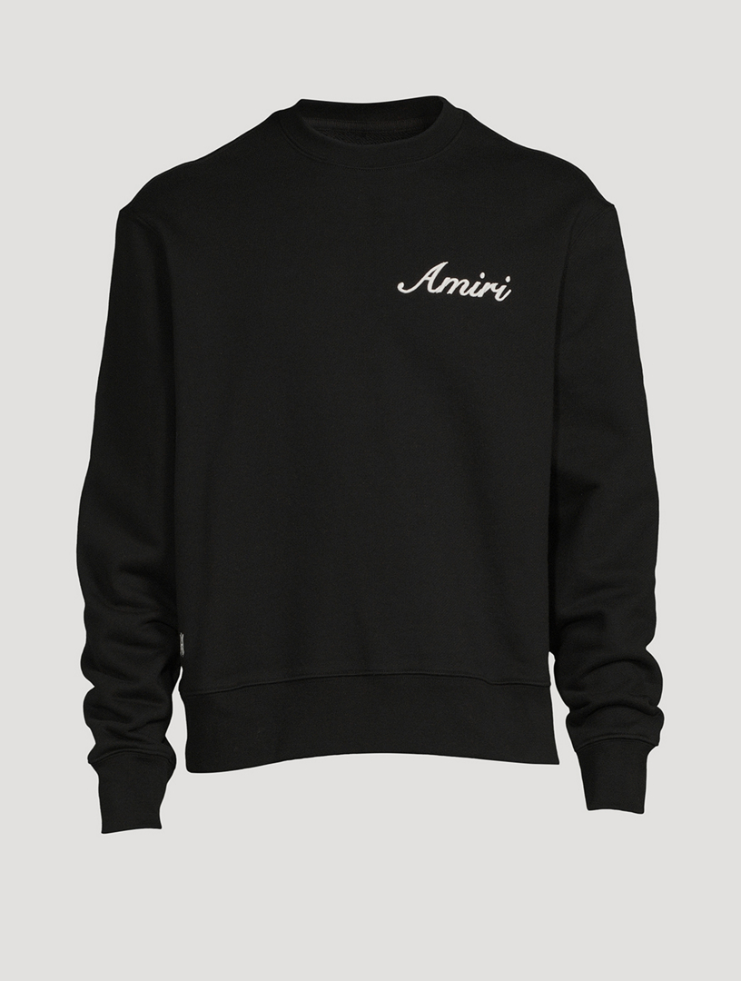 AMIRI Script Logo Crewneck Sweatshirt | Holt Renfrew