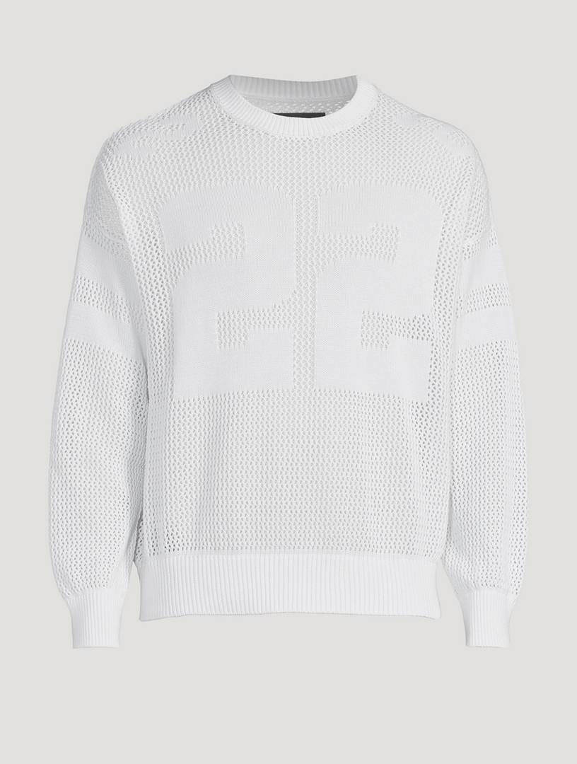 AMIRI Tiger Mesh Graphic Crewneck Sweatshirt