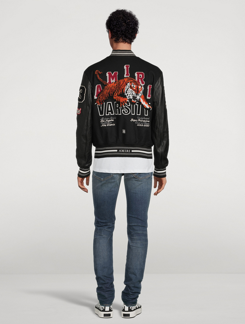 Amiri bomber hot sale denim jacket