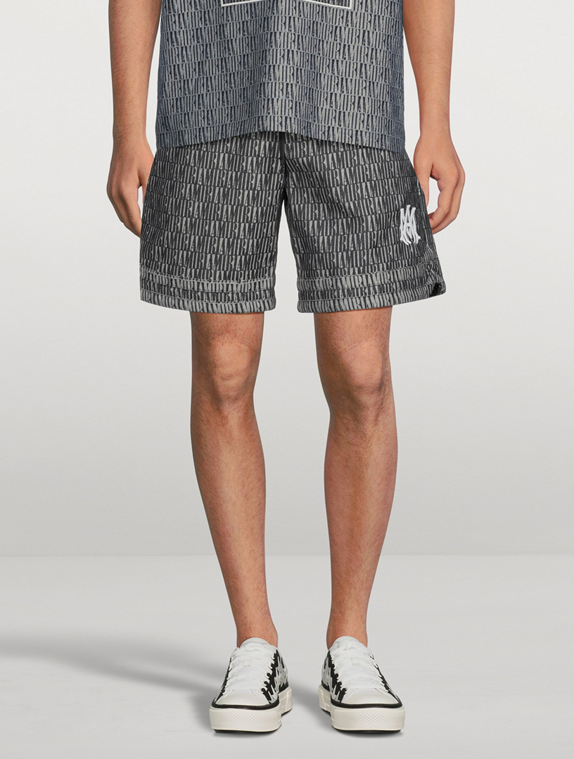 Amiri Jacquard Jersey Shorts In in Gray for Men