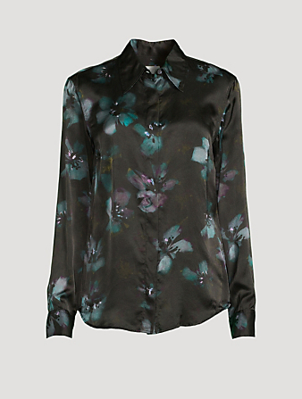 Chowy Silk Shirt In Floral Print