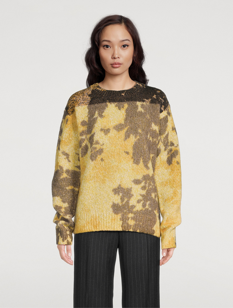 dries van noten 18aw jacquard sweater-