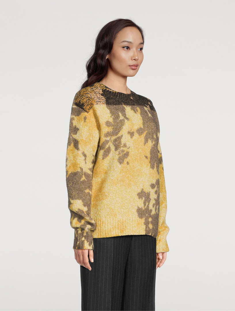 DRIES VAN NOTEN Tout Floral Jacquard Sweater | Holt Renfrew