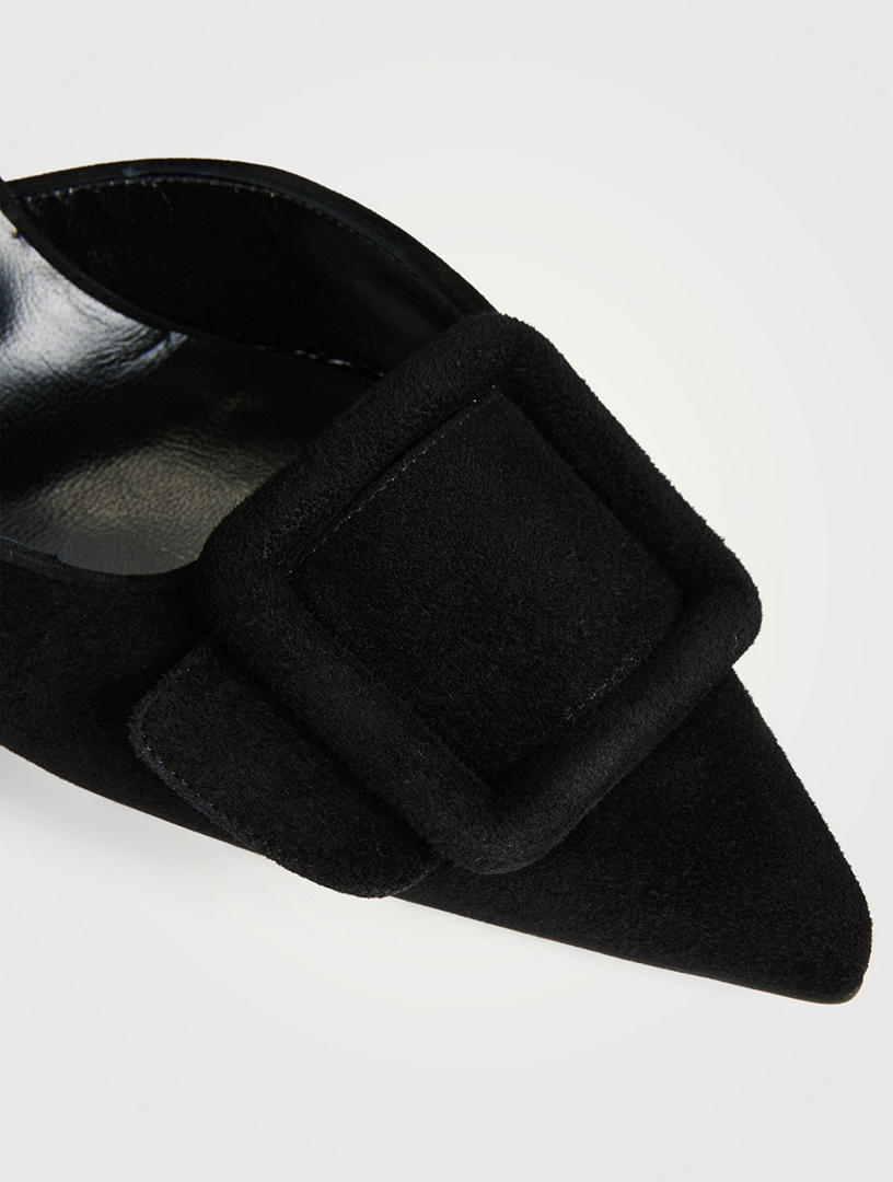 Maysli Suede Slingback Pumps