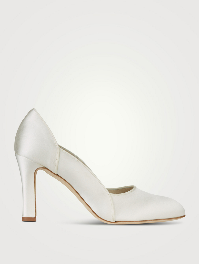 Manolo sale satin pumps