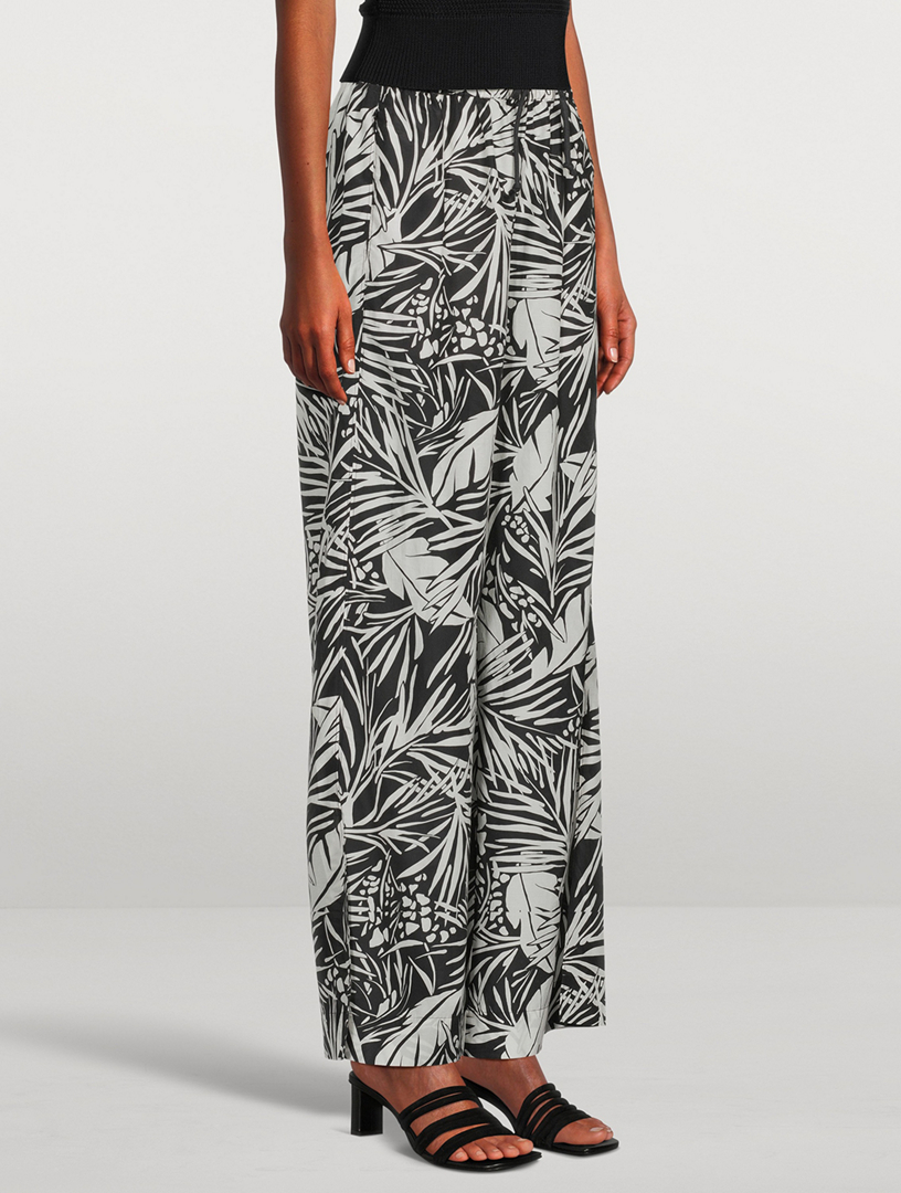 Apricot palm clearance leaf trousers