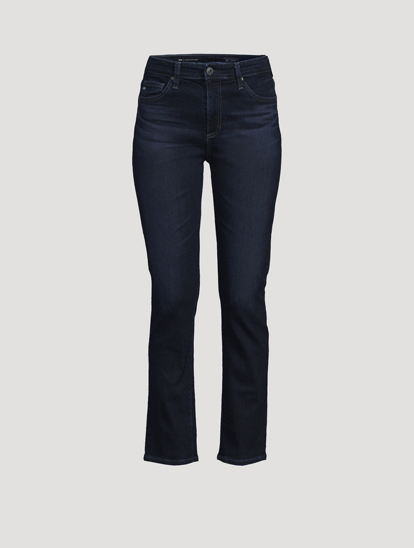 AG Mari High-Rise Slim Straight Jeans | Holt Renfrew