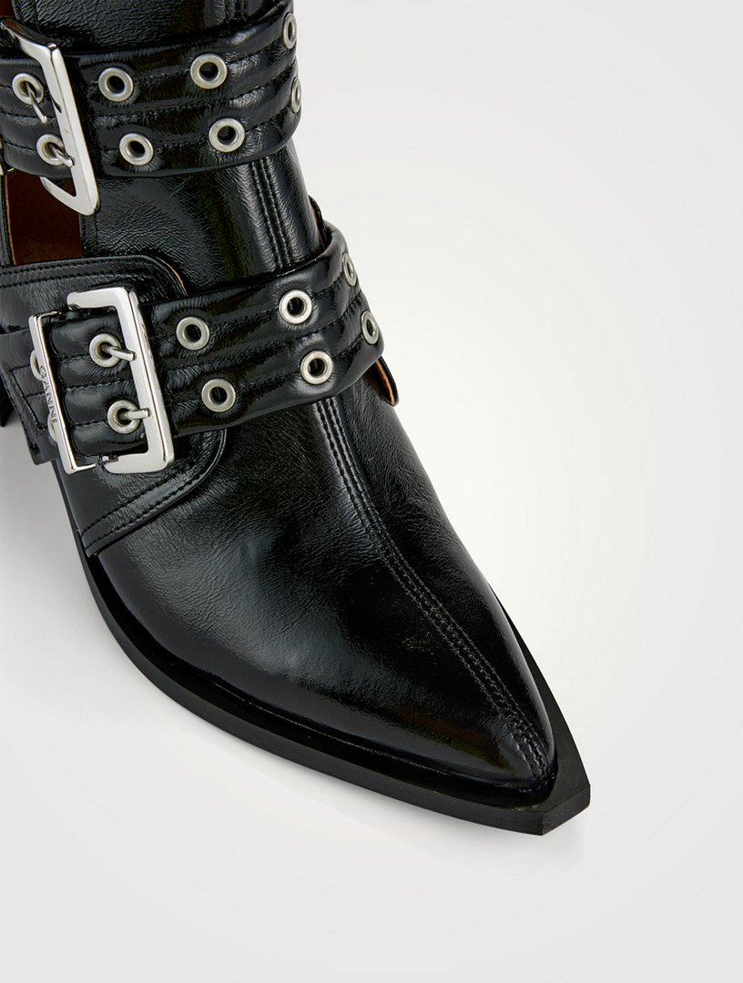 【GANNI】サイドゴア Ankle boots Black Ganni Crop city booties - Black - Women | S2175099 | thebs.com