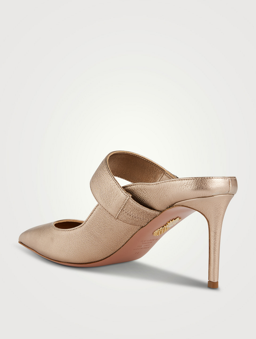 The row gala twist leather clearance mules