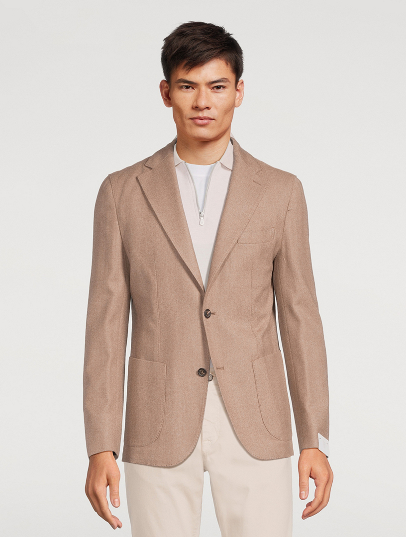 Wool And Cashmere Deconstructed Jacket