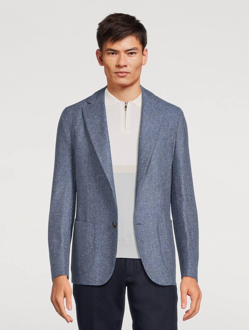Wool And Cashmere Deconstructed Jacket