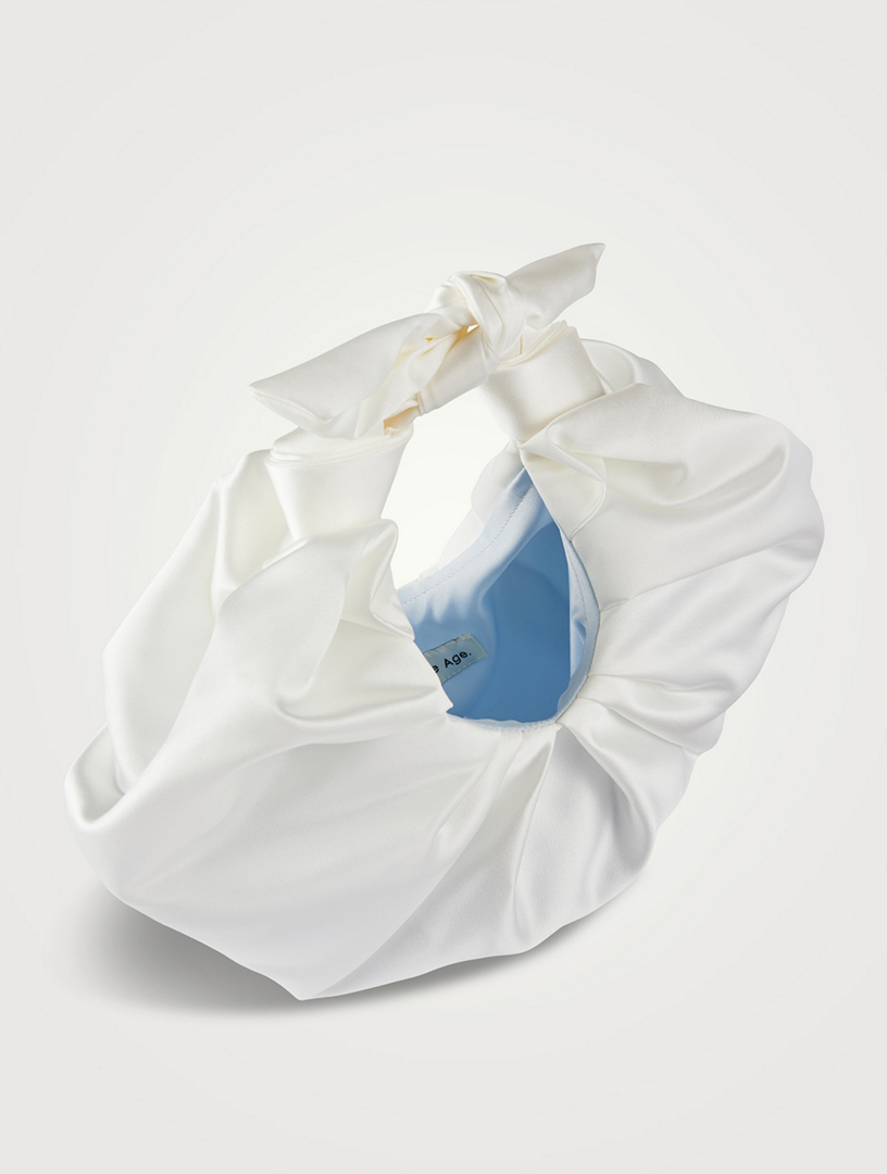 BRONZE AGE Bridal Kiku Satin Croissant Bag Holt Renfrew